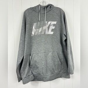 Nike Sweater Mens XL Gray Sportswear Fleece Casual Pullover Hoodie Sweatshirt